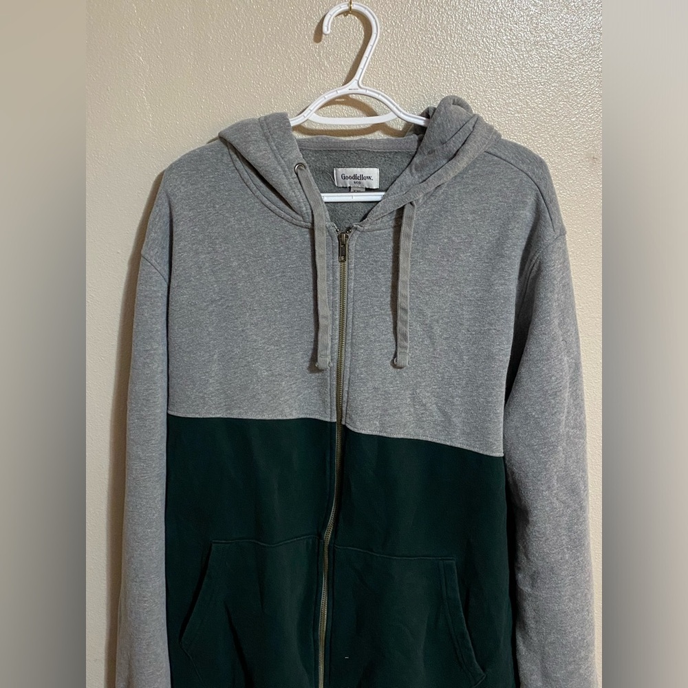 Grey and Green Goodfellow Hoodie